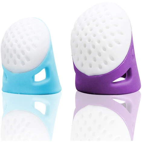 Ditale Antiscivolo Morbido Per La Casa Cucito Per La Casa Proteggi Attrezzi Fai-da-te Quilting Accessori Artigianali Ditale Per Dita Medio-grande Cucito 1pc (Blu)