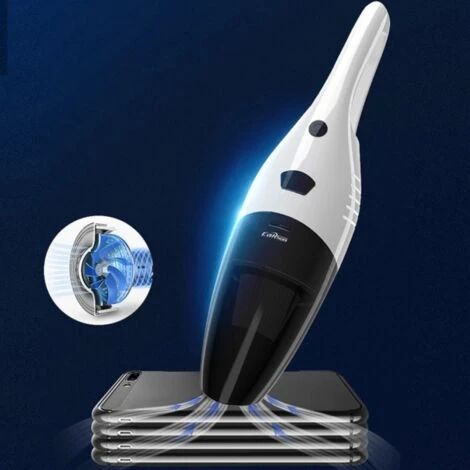 Trade Shop - Aspirapolvere Aspira Polvere Per Auto Palmare A 12v 120w + Accessori Kit Pulizia - immagine 2