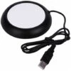 USB Warmer Heat Beverage Mug Mat Home Office Coffee Tea Mug Pad (Nero)