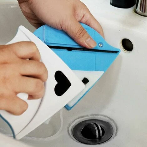 Tergicristallo Per Vetri A Doppia Faccia, Lavavetri Magnetico Per Vetri A Doppia Faccia(blu) - immagine 2