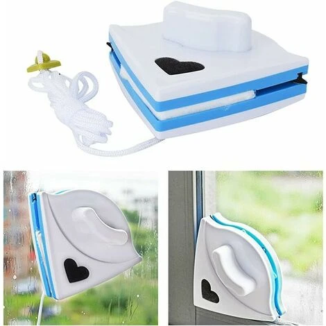 Tergicristallo Per Vetri A Doppia Faccia, Lavavetri Magnetico Per Vetri A Doppia Faccia(blu) - immagine 4