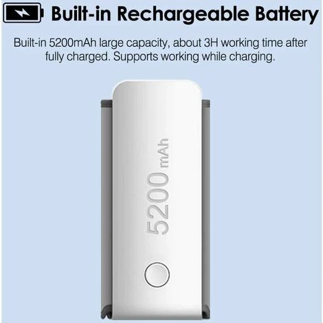 Scaldabiberon Portatile Senza Fili Borsa Termica Per Scaldabiberon Da Viaggio Batteria Integrata Con Cavo Di Ricarica USB (bianco) - immagine 3