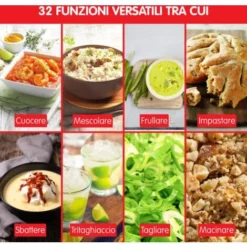 Moulinex Hf506111 Click & Cook Robot Da Cucina Multifunzione, 1400 W, 3.6L, Da 30 A 120 °C, Bianco 9 Moulinex Hf506111 Click & Cook Robot Da Cucina Multifunzione, 1400 W, 3.6L, Da 30 A 120 °C, Bianco -Elettrodomestici 86323333 5