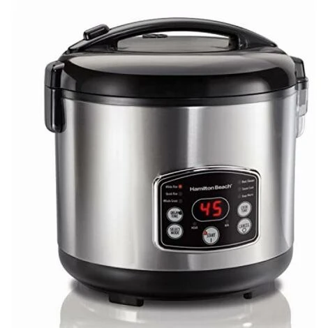 Hamilton Beach 37541-CE Cuociriso, 700 W, 4.7 Litri, Inossidabile, Acciaio Inox