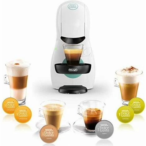 NESCAFÉ DOLCE GUSTO De'Longhi Piccolo XS EDG210.W Macchina Per Caffè Espresso E Altre Bevande In Capsula, Manuale, 0.8 Litri, Bianco - immagine 4