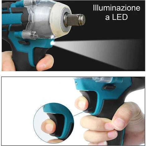 Trapano Avvitatore A Doppia Batteria Ad Impulsi Litio 20V Con Valigetta POB-280 - immagine 3