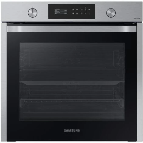 Samsung NV75A6579RS Forno Elettrico Dual Cook Display LCD Comando Vocale Pulizia Pirolitica Wifi A+ 75 L 1600 W Acciaio Iinossidabile