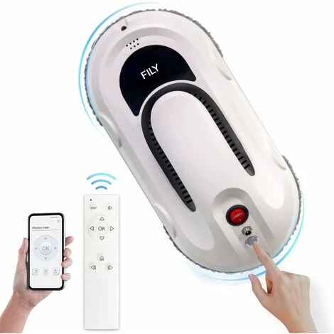 S1PRO 5000PA Robot Per La Pulizia Delle Finestre Con App One-Key Start E Telecomando, Strumento Per La Pulizia Delle Finestre Per Finestre Alte Interne Ed Esterne, Vetro/piastrelle