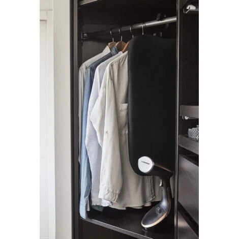 Rowenta Dr9100 Access Steam Care Ferro Da Stiro Verticale A Vapore Sanificante Potente E Versatile Con Supporto Verticale E 3 Accessori Inclusi, 2 Impostazioni Di Vapore, Potenza 1600 W, 200 Ml, Nero - immagine 2