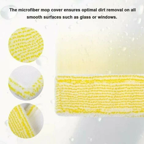 Set Di 4 Panni In Microfibra Wv Per Lavavetri Karcher Wv 2 Plus N, Wv 2 Premium, Wv 5 Plus N, Wv 5 Premium, Wv6 Plus - immagine 3