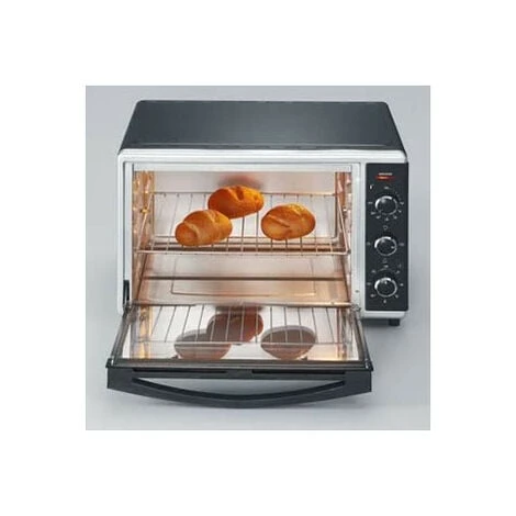 Forno Elettrico 42L Girarrosto Pizza 230 Gradi Fornetto SEVERIN TO 2058 - Nero - immagine 2