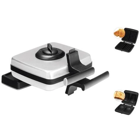FRIFRI CROQUE WAFFLE MAKER WAFER 1200W COOL TOUCH PIASTRE IN GHISA ALU AMO 1210661