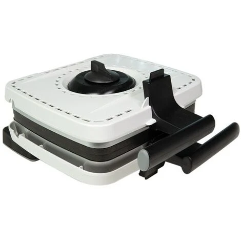 FRIFRI CROQUE WAFFLE MAKER WAFER 1200W COOL TOUCH PIASTRE IN GHISA ALU AMO 1210661 - immagine 3