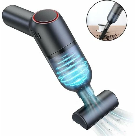 Aspirapolvere Portatile Senza Fili: Mini Aspirapolvere Portatile Ricaricabile Con Potente Aspirazione, Aspirapolvere Portatile Umido E Secco Per Moquette Per Auto. - immagine 2
