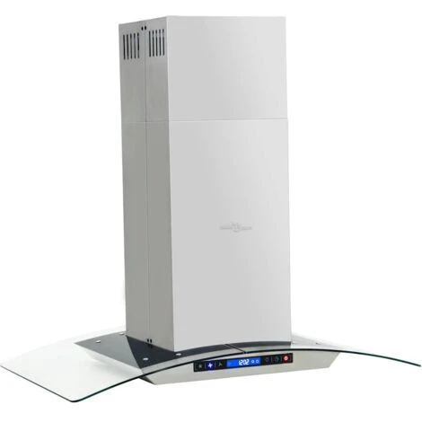 Cappa A Isola 90cm Con Display LCD E Sensore Touch 756 M³/h LED VidaXL - immagine 4