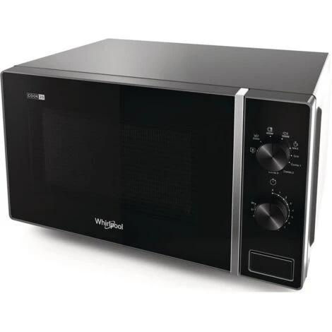Whirlpool MWP 103 SB Superficie Piana Microonde Con Grill 20 L 700 W Nero, Argento - immagine 2