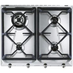 Smeg SRV564GH3 Piano Cottura Acciaio Inossidabile Da Incasso 60 Cm Gas 4 Fornello(i)