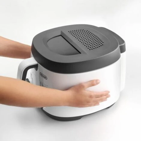 DeLonghi De’Longhi FS3021 Singolo Indipendente 1800 W Friggitrice Grigio, Bianco - immagine 2