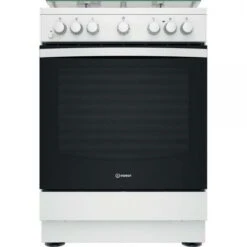 Indesit IS67G4PHW/E Cucina Gas Nero, Bianco A