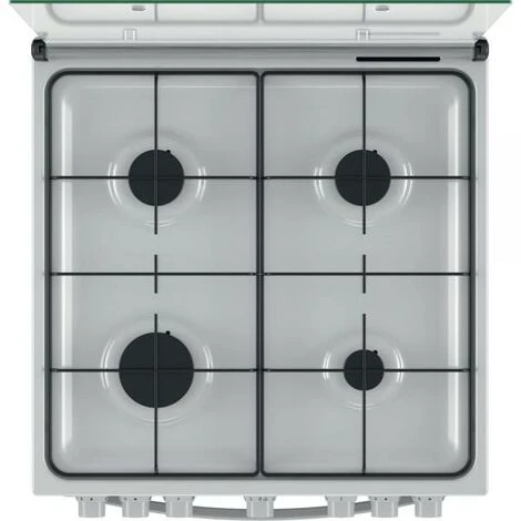 Indesit IS67G4PHW/E Cucina Gas Nero, Bianco A - immagine 2