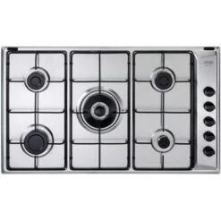 DeLonghi De’Longhi YAL 59 DD Piano Cottura Acciaio Inossidabile Da Incasso 86 Cm Gas 5 Fornello(i)