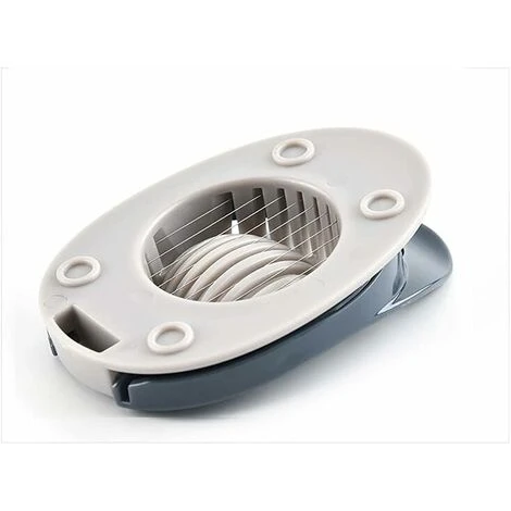 Uova Tagliate, Coltello Per Uova Tagliate A Pomodoro Combinazione Di Funghi Affettatrice Per Uova Utensile Da Cucina (Grigio Nordico Blu) - immagine 5