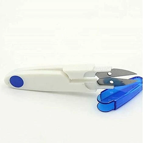 Macchina Per Tagliare Il Filo Da Cucire, 4 Forbici Da Cucire In Plastica Con Copertura A U Con Macchina Per Tagliare Il Filo Da Cucire, Per Cucire Ricami Personalizzati Fai-da-te 4 Pezzi (rosso, Viola - immagine 5