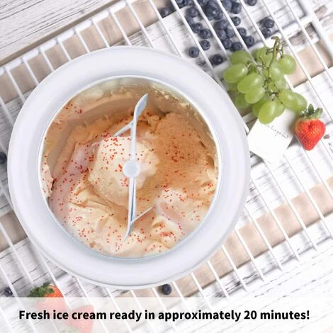 Macchina Del Gelato 1,5L Gelatiera Autorefrigerante Macchina Gelato Macchina Del Gelato Con Bocca Sul Grande Coperchio Visibile Macchina Per Gelato Pronto In 30 Min - immagine 4