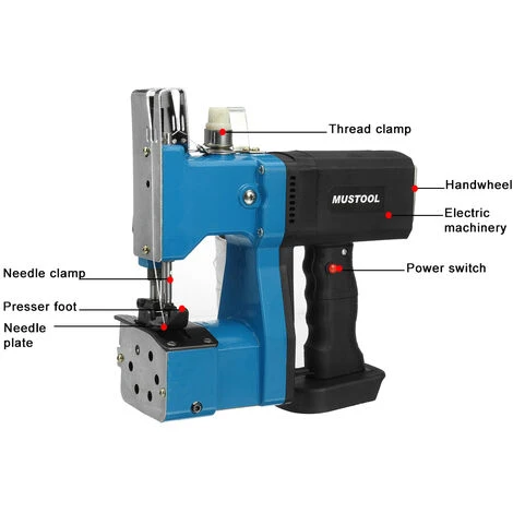 Macchina Da Cucire Multifunzionale Elettrica Portatile Da 1000 W. Macchina Per La Chiusura Della Borsa Della Macchina Per La Chiusura Della Borsa - immagine 3