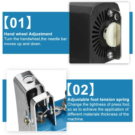 Macchina Da Cucire Multifunzionale Elettrica Portatile Da 1000 W. Macchina Per La Chiusura Della Borsa Della Macchina Per La Chiusura Della Borsa - immagine 4