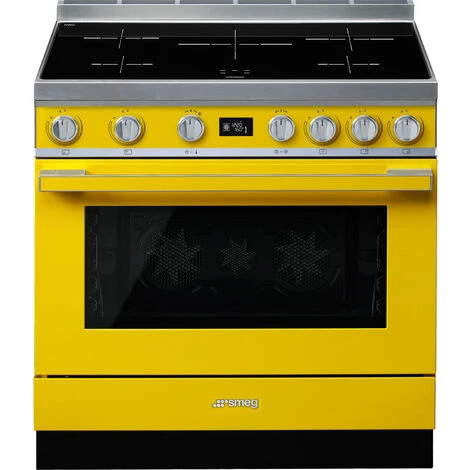 Smeg Cucina Elettrica Portofino CPF9IPYW 90 Cm Giallo