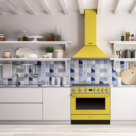 Smeg Cucina Elettrica Portofino CPF9IPYW 90 Cm Giallo - immagine 5