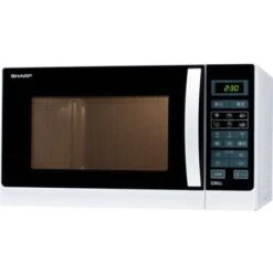 Sharp Home Appliances R-742WW Forno A Microonde Superficie Piana Microonde Con Grill 25 L 900 W Nero, Bianco