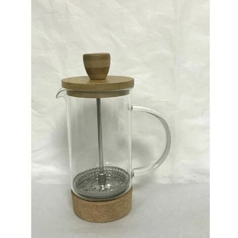 Caffettiera A Stantuffo DKD Home Decor 16 X 9 X 18,5 Cm Naturale Trasparente 350 Ml Vetro Borosilicato - immagine 2