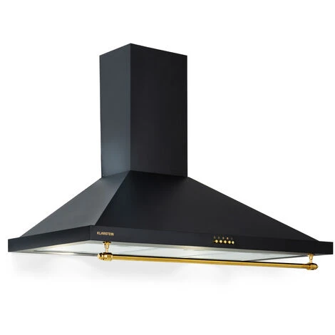 Klarstein Montblanc 90 - Cappa Aspirante, 610 M³/h, 165 W, 2 X 1,5 W, LED, Barra Per Utensili