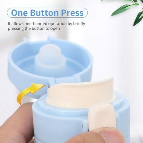 Thermos Da 400 Ml Con Tazza Sottovuoto, Bottiglia D'acqua Termica, Portatile, A Prova Di Perdite, In Acciaio Inox, Boccette Sottovuoto, Per Viaggi, Palestra All'aperto, Fitness (beige) - immagine 3