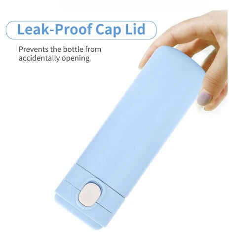 Thermos Da 400 Ml Con Tazza Sottovuoto, Bottiglia D'acqua Termica, Portatile, A Prova Di Perdite, In Acciaio Inox, Boccette Sottovuoto, Per Viaggi, Palestra All'aperto, Fitness (beige) - immagine 4