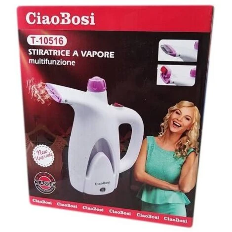 Trade Shop - Stiratrice A Vapore Ferro Da Stiro Verticale Abiti Vestiti 800 Watt 200ml - immagine 3