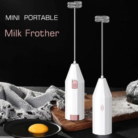 Trade Shop - Schiumino Frullino Montalatte Schiumalatte Per Cappuccino Caffè Latte A Batteria - immagine 2