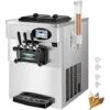 Macchina Gelato 6l2/h 2200w Vassoio Per Uova Lcd Pre-raffreddato 3 Gusti