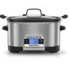 Crock-Pot Crockpot MultiCooker, Capienza Da 5.6 Litri, Adatta Fino A 6 Persone, Digitale E Programmabile, 5 Modalità Di Cottura Preimpostate: Slow Cook, Al Forno, A Vapore, Rosolatura, Arrostitura, 240W,Argento