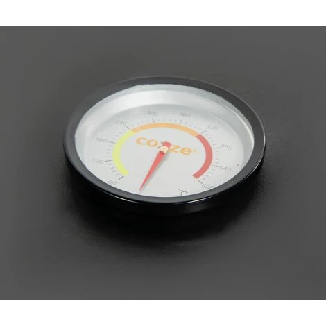 Cozze® 90349 - Forno Per Pizza A Gas Da 13, Con Termometro, Mobile, Pietra Per Pizza A Gas, Regolabile Fino A 400°, Con Pietra Per Pizza Portatile Da 34 X 34 Cm, Colore: Nero - immagine 2