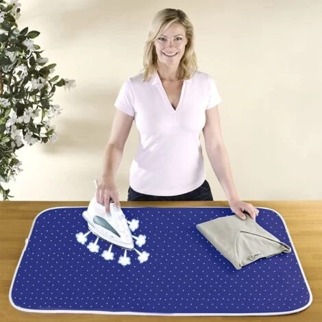 Maximex 1201733500 Dampf-Bügeldecke, Cotone, Blu, 130x65 Cm - immagine 4