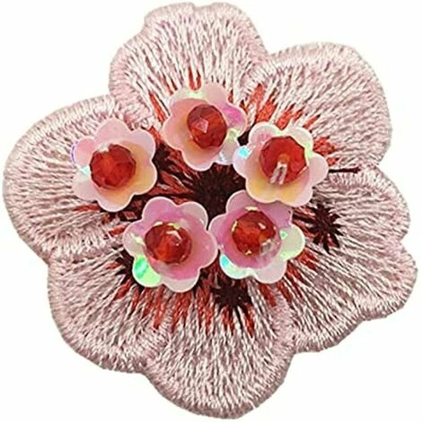 10 Pezzi Ricamo Fiore Rosa Modello Cucire Su Toppe Per Abbigliamento Appliques Accessori Fai Da Te - immagine 3
