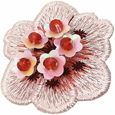 10 Pezzi Ricamo Fiore Rosa Modello Cucire Su Toppe Per Abbigliamento Appliques Accessori Fai Da Te - immagine 4