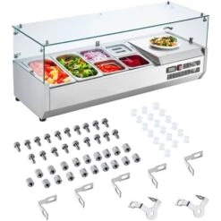 VEVOR Macchina Per Granita Sorbetto Elettrica Da 30L Commerciale, Macchina Elettrica 2x15L Per Granita Succhi Di Frutta Congelati Frappe Crema Di Caffe Serbatoio Doppio, Granitore 30L Bevande Fresche