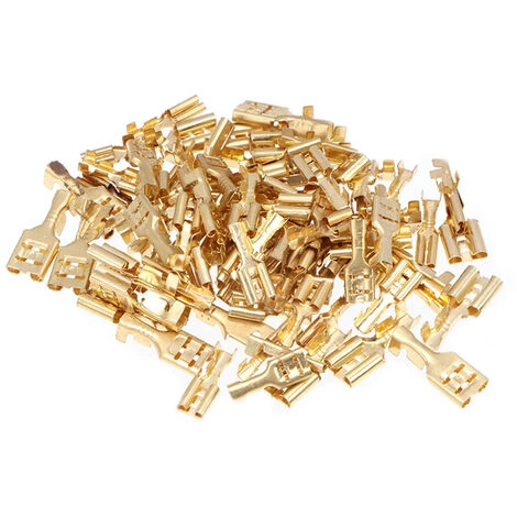 600 PZ 2.8/4.8/6.3mm Maschio Femmina Connettori A Forcella Assortiti Isolati Connettori Elettrici Terminali A Crimpare Con Scatola Di Immagazzinaggio Portatile - immagine 2