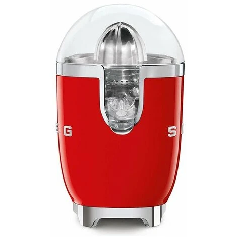 Smeg CJF01RDEU Estetica 50's Style Spremiagrumi Elettrico Con Beccuccio Antigoccia In Acciaio Inox E Chiusura A Scatto Potenza 70 W Rosso - immagine 4