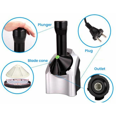 Gelatiera Elettrica Per Sorbetti Alla ITutta Per La Preparazione Di Dessert Gelato Vegani - immagine 3