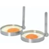 KitchenCraft Set Di Anelli Per Uova Da Friggere De Acciaio Inox Antiaderente 2 Pezzi 8,5 Cm